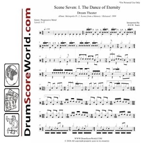 Dream Theater - The Dance of Eternity | Drum Sheet